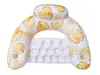 Silla Flotante Inflable Doble Arcoíris con Lentejuelas Transfronteriza para Adultos, Flotador de Natación, Cama Flotante Portátil para Agua
