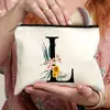 Bolsa de Almacenamiento con Cremallera Transfronteriza de Amazon Bolsa de Lino Bolsa de Almacenamiento para Artículos de Tocador Estuche para Lápices de Estudiante Bolso Cosmético Multifuncional para Mujer