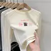 Camiseta de manga larga de forro polar para niña, nuevo estilo otoño e invierno 2026, ropa interior para niños, camiseta base cepillada, moderna