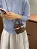 Nueva colección de otoño: bolso cruzado pequeño clásico y elegante para mujer, estilo coreano 2026, bolso de mano versátil con cadena y estampado de leopardo, bolso de hombro