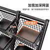 Estante de almacenamiento de cocina con carrito pequeño, cesta multi-capa para frutas y verduras, cesta de almacenamiento, de pie, estante para snacks de sala de estar, inclinado