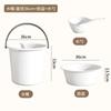 Cubo de Plástico para el Hogar con Tapa Cubo Portátil Cubo Extra Grande para la Lavandería Engrosado Cubo para Baño de Dormitorio Estudiantil Cubo de Almacenamiento de Agua