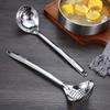 Cuchara para Sopa de Acero Inoxidable 304 Colador Cuchara para Olla Caliente Cuchara para Sopa Gachas Cuchara para Gachas Mango Largo Cuchara para Sopa Cocina Casera Cuchara para Sopa Cuchara para Sopa Derrame de Sopa
