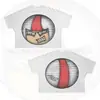 2026 Verano Hip-Hop Dibujos Animados Patrón Nuevo Transfronterizo Camiseta Estampada Estilo Harajuku Ropa de Manga Corta para Hombre