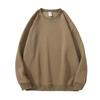 Suministro Exclusivo Transfronterizo de Sudadera de Algodón y Mezcla de 320g con Cuello Redondo, Hombros Caídos, Casual, Moderna, Versátil, Corte Holgado, Engrosada, Color Sólido
