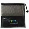 Bolsa de Almacenamiento de Malla con Cordón de Poliéster de un Solo Lado de Stock Listo del Fabricante, Empaque de Producto Multiusos con Parches de Malla