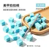 Pinza de Esponja para Uñas con Cuatro Garras de Acero Inoxidable para Recoger Piedras Preciosas, Circonitas y Diamantes; Bloque de Esponja Multifuncional