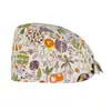 Gorro quirúrgico para mujer, gorro de algodón estampado, gorro para sala de operaciones de doctor, gorro de enfermera, gorro de luna, gorro para casa, gorro de chef tipo cúpula