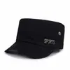 Sombrero de copa plano para hombres de mediana edad y ancianos, gorra de color liso, protección solar para exteriores, gorra de béisbol de ala corta de primavera, sombrero de sol casual de moda