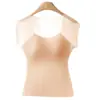 Novedades de Verano 1828 # 100A Camiseta de Belleza Hidratante con Ácido Hialurónico Sin Costuras Cómoda Ligera de Manga Corta para Mujer