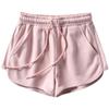 Pantalones cortos deportivos casuales de verano para mujer, holgados, estilo coreano, de cintura alta y pierna ancha, 2025 nuevos, para casa, yoga, dormir, modernos Ins