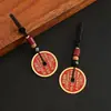 Collar con Lanyard Espíritu de la Montaña Llavero de Cinabrio Colgante para Coche Bagua Moneda Antigua Accesorio de Seguridad