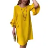 Sitios Independientes de Amazon Europeos y Americanos: Nuevo Vestido de Verano Estilo Elegante con Volantes y Mangas de Campana Ajustado, Elegante y Cómodo