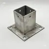 Base de Fijación para Madera Anticorrosión Cubiertas para Pies de Postes de Enrejado para Uvas Soportes de Ángulo de Hierro Galvanizado Conexiones de Acero Inoxidable 304