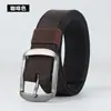 Cinto masculino e feminino com fivela de pino, cinto de lona, macacão casual, estilo coreano, moderno, masculino, estudante, juventude, treinamento militar, ao ar livre