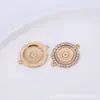 Colgante de Joyería de Moda para Mujer con Forma de Corazón Hueco Redondo Incrustado de Doble Agujero, Nuevo de Verano 2025