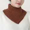 Bufanda de lana para cuello otoño e invierno protección para el cuello columna cervical bufanda gruesa cálida bufanda tejida bufanda triangular moda jersey cuello falso
