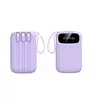 Batería Externa Mini Celular 3C con Cable Integrado, 2W Mah Gran Capacidad, Fuente de Alimentación Portátil Compacta y Conveniente con Logo Personalizado