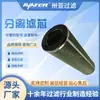 Filtro de Kerosene de Aviação de Gás Natural de Material de Teflon Thirty Asia Elemento Filtrante de Separação por Coalescência Cartucho Filtrante Gás-Líquido