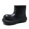 Quatro estações vestindo botas de chuva femininas verão antiderrapante aumento fundo grosso botas de chuva eva avançado sentido tubo curto impermeável resistente ao desgaste sapatos de água