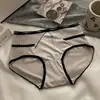 Gasa Rima de Seda Estrella Encaje de Satén Francés Calzones de Mujer Nuevos Sexy Puro Deseo Malla con Lazo Tangas