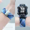 Adecuado para el Reloj Teléfono Infantil Little Genius Z8 Correa Z10Z11Z9 Correa de Repuesto Elástica Tejida Mejorada con Succión Magnética D5