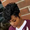 Peluca Amazon cabello rizado corto europeo y americano damas cabello rizado pequeño esponjoso fibra química gorro fabricantes en stock al por mayor
