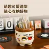Portalápices de Dibujos Animados Femeninos, Creativo y Lindo, con Compartimentos para Almacenamiento, Caja de Plástico para Bolígrafos para Niñas y Estudiantes, Portalápices de Escritorio