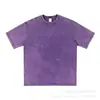 Camiseta de Algodón Puro Lavado Estilo Americano al por Mayor desde Fabricante 230g Vintage Unisex Peso Pesado Hombro Caído Corte Amplio Manga Corta Lavada