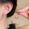 Pendientes de Borla Florales de Cuentas de Colores para Mujer 2025 Nuevas Explosiones Pendientes Atmosféricos Pendiente de Chica Dulce de Principios de Primavera