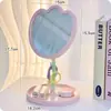 Espelho de Maquiagem Tulipa Estilo Ins Espelho Princesa de Mesa Espelho de Penteadeira Estilo Creme Simples e de Alto Padrão para Mulheres