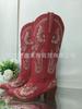 Novas Botas de Equitação de Couro Estrangeiro Tamanho Grande Bordadas Retro com Rebites Salto Grosso Botas Longas Botas de Cowboy Ocidentais