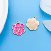 YukuRose Rojo Dibujo Animado Goteo de Aceite Colgante de 30 Piezas Aleación de Zinc Pulsera Hecha a Mano DIY Accesorios para Equipaje