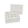 Dijia Série Lírio-do-Vale da Sorte Conjunto de Seis Tigelas e Seis Colheres Tigela de Arroz de Porcelana Óssea para Casa Presente Moderno Casual de Inauguração