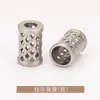 Campana Metálica Hueca Colgante Cilíndrica Hebilla de Extremo de Cordón de Tubo Recto para Ropa, Sudadera, Pantalones Hebilla de Extremo de Cordón, Accesorios de Vestir Jin Da
