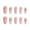 Manicure Longa Novo Olho de Gato Unhas Usáveis Bolinhas Unhas Postiças de Alto Padrão Unhas de Tamanho Dividido Unhas Pré-Fabricadas Usáveis 30 Peças