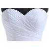 2025 Nuevo Amazon Explosiones Vestido de Novia Blanco Largo Strapless Cola Vestido de Noche Outlet de Fábrica
