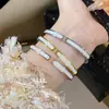 Pulsera de Acero de Titanio que No se Desvanece para Mujer, Galvanizado al Vacío de 18K, Pulsera con Cierre de Moda Versátil, Joyería Transfronteriza