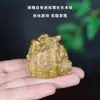Sapo Dorado de Tres Patas Manijas Madera de Sándalo Verde Natural Talla en Madera Maciza Adornos Pequeños Talla en Madera Creativa