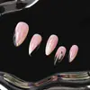 Bestseller transfronterizo: uñas postizas simples y favorecedoras en forma de almendra para mujer, piezas de arte para uñas postizas de alta gama, productos de arte para uñas terminados al por mayor