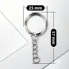 Llavero Multicolor, Multitamaño con Aro Único, Llavero Ecológico, Colgante de Cuentas, Accesorios para Llaveros, Cadena Colgante