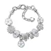 Amazon transfronterizo nuevo popular flor azul diy pulsera de cuentas pulsera al por mayor artículos pequeños al por mayor 1 unidad