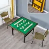 Mesa de Ajedrez Cuadrada Mesa de Mahjong para Estudiantes Plegable Simple para el Hogar Frotada a Mano Mesa de Comedor para Dormitorio Doble Propósito Apartamento Pequeño para Dos Personas