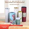 Latas redondas de papel kraft, barril de papel personalizado, latas de chá para alimentos, linha de latas de papel para óleo essencial, cilindro de incenso, fabricantes de tubos de papel