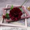 Dalia de 2 Cabezas Simulada Ramo Falso Flor de Seda Flor Artificial de Plástico de Alta Gama Decoración de Sala de Estar Boda Floral Producto Terminado