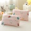 Almohada infantil de algodón con dibujos animados de terciopelo y guisantes, extraíble y lavable, de algodón puro, ideal para bebés, estudiantes y jardín.