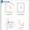 Tira de Sellado para Puerta de Compartimento Tipo J para Camiones Tipo Caja, Caucho de Etileno Propileno EPDM, Disponible para Conexiones de Esquina y Suministrada como un Juego