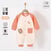 Mameluco Cálido Acolchado para Bebé e Infantil Body de Manga Larga 100% Algodón sin Etiquetas para Recién Nacido Traje para Gatear Ropa de Abrigo Otoño Invierno Ropa para Niños