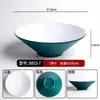 Tigela cônica bicolor, tigela de melamina para macarrão comercial, tigela especial para casas de macarrão, adequada para macarrão de caracol, wontons, macarrão misto, ramen e hot pot picante