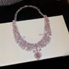 Set de Collar y Pendientes de Perla Redonda con Circonita Chapado en Oro Real de 18k Lujo Ligero Exquisito Sensación de Alta Gama Accesorios para Banquetes